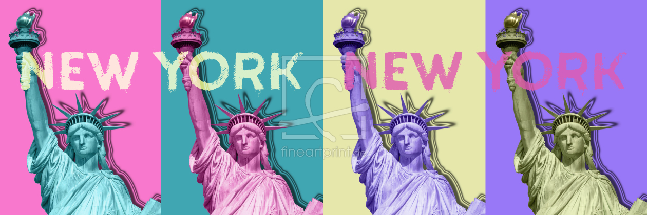 Bild-Nr.: 11922915 POP ART Freiheitsstatue - New York New York - No 1 erstellt von Melanie Viola