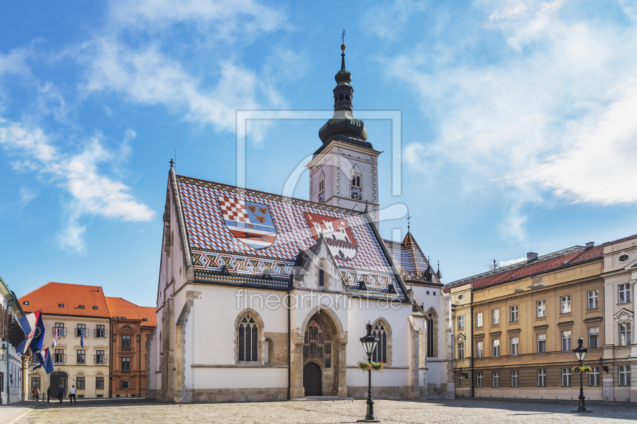 Bild-Nr.: 11926215 St-Markus-Kirche Zagreb erstellt von GCK