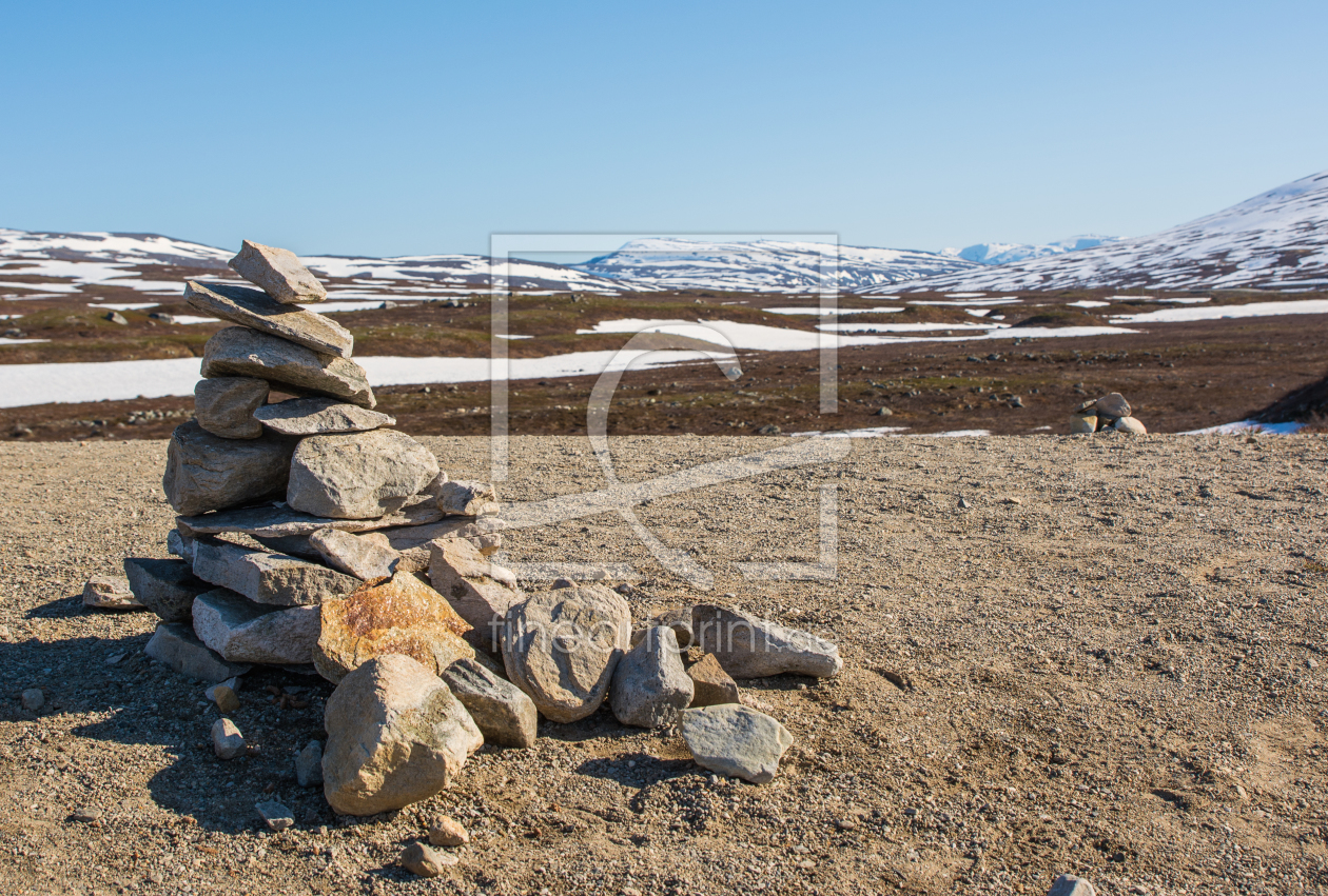 Bild-Nr.: 11927155 Steinskulptur am Polarkreis - Norwegen erstellt von KundenNr-334918