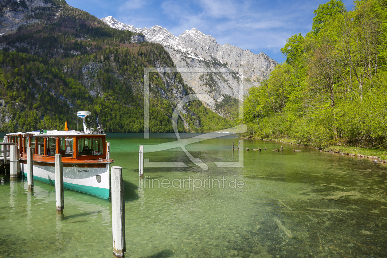 Bild-Nr.: 11928435 Boot am Anleger Königsee erstellt von Hamburg-Impressionen