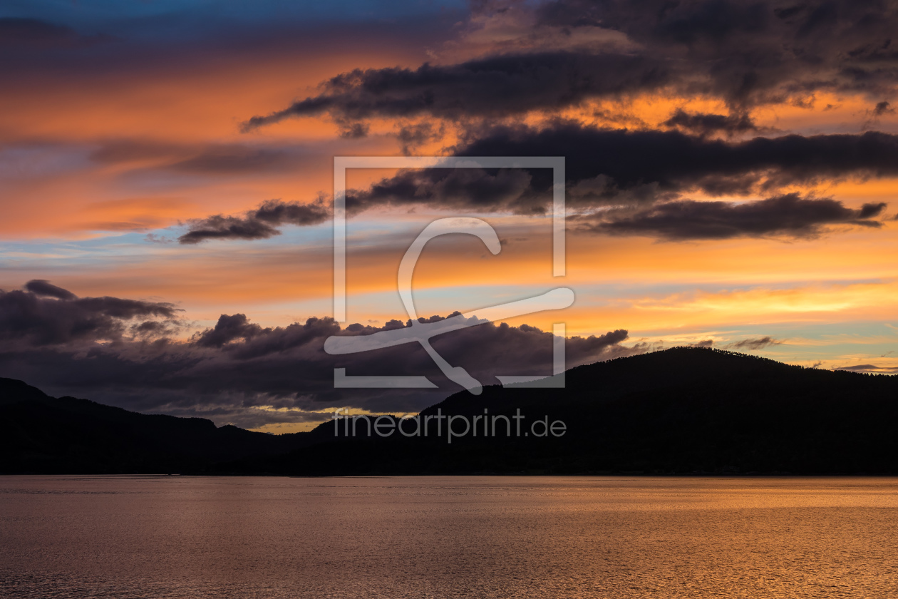 Bild-Nr.: 11928611 Sonnenuntergang am Storfjord erstellt von Rico Ködder