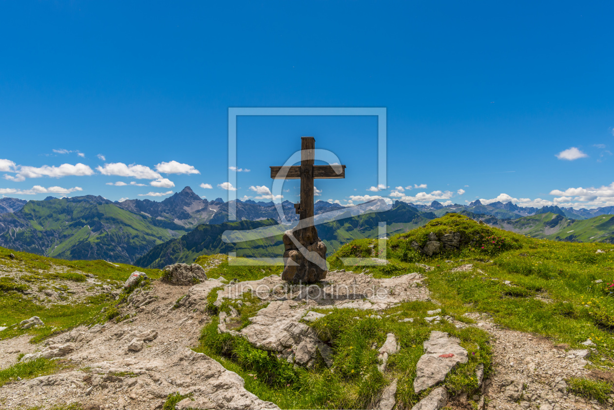 Bild-Nr.: 11930433 Panorama zum Hochvogel erstellt von Walter G. Allgöwer