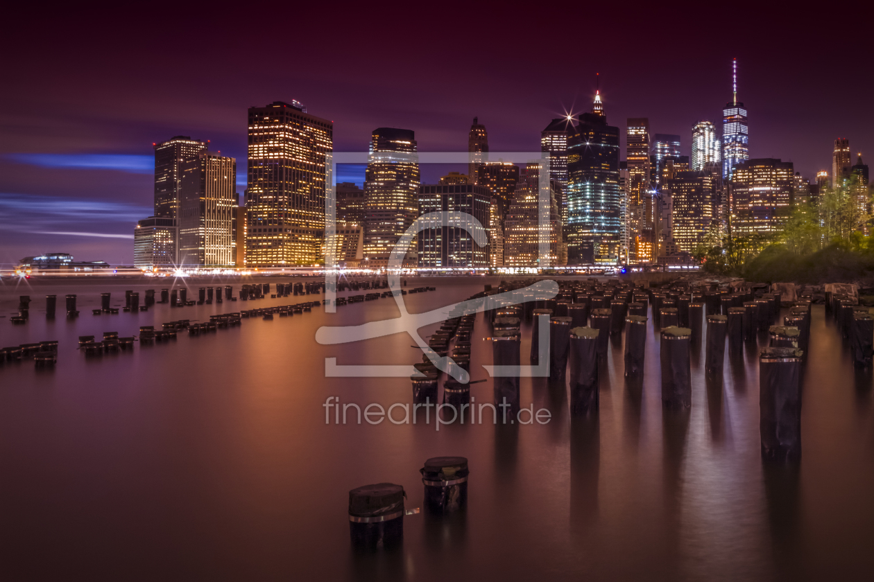 Bild-Nr.: 11931515 Manhattan Skyline bei Sonnenuntergang  erstellt von Melanie Viola