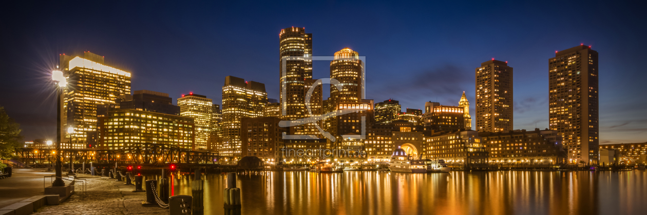 Bild-Nr.: 11932916 BOSTON Fan Pier Park und Skyline Boston - Panorama erstellt von Melanie Viola