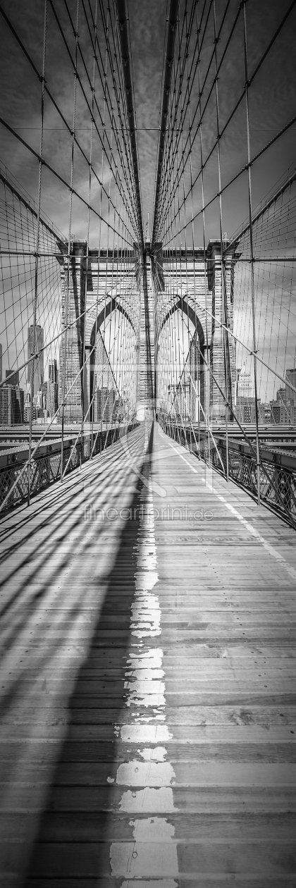 Bild-Nr.: 11936384 NEW YORK CITY Brooklyn Bridge - Panorama vertikal erstellt von Melanie Viola