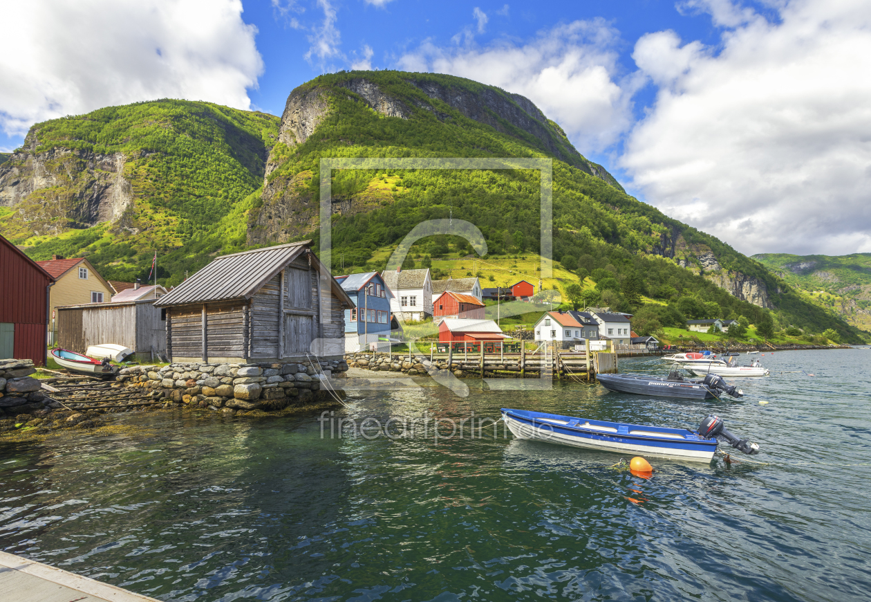 Bild-Nr.: 11939916 Bootshaus am Sognefjord - Norwegen erstellt von KundenNr-160338