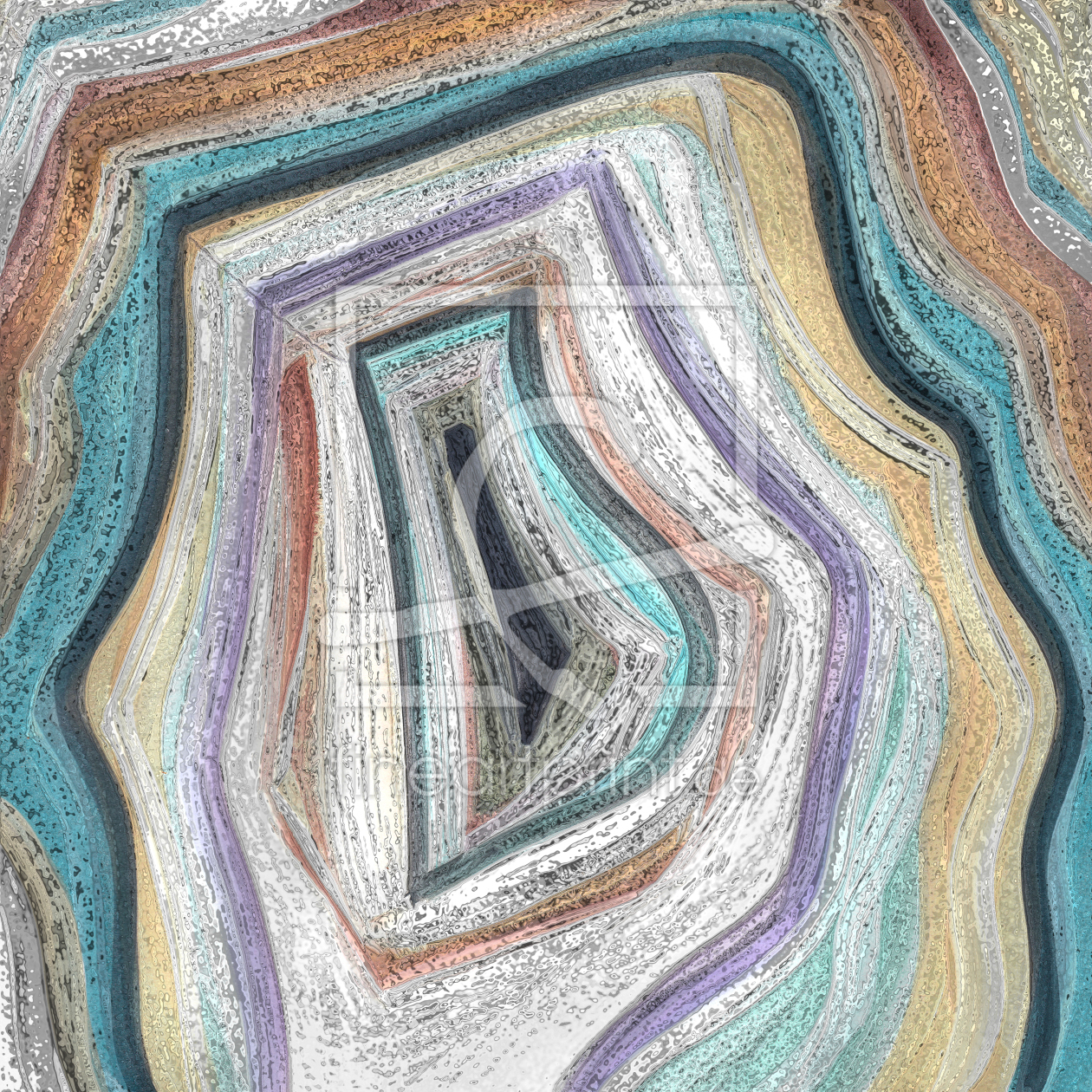 Bild-Nr.: 11943362 Modern Agate Teal Full erstellt von CASA-FINE-ARTS