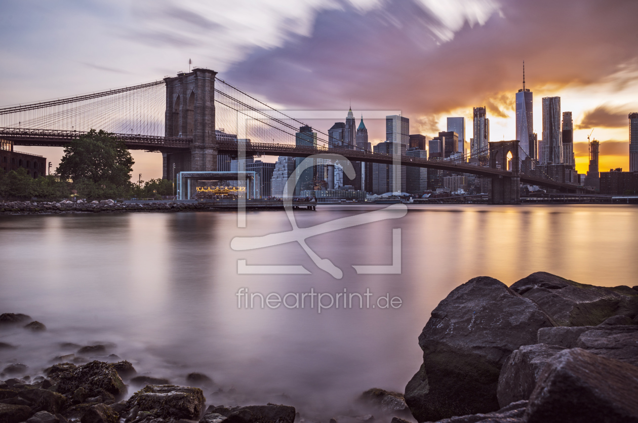 Bild-Nr.: 11944647 Brooklyn Bridge im Sonnenuntergang erstellt von phoelix