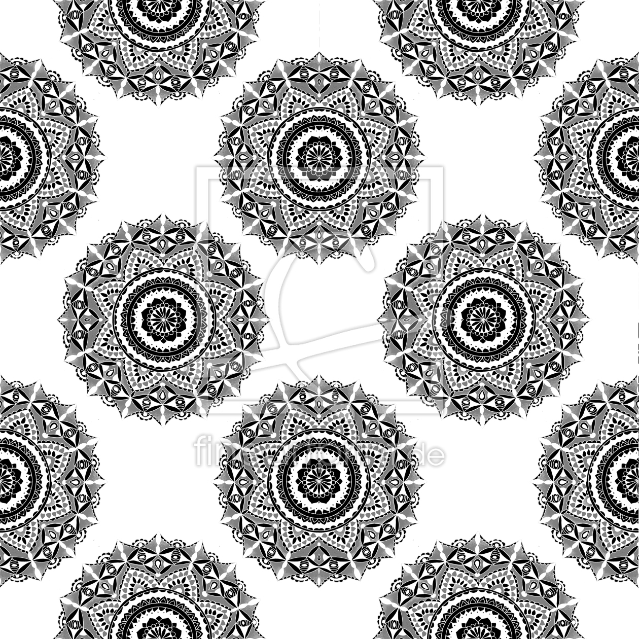 Bild-Nr.: 11946476 Mandala schwarz weiß  erstellt von ManuelaHaeckel