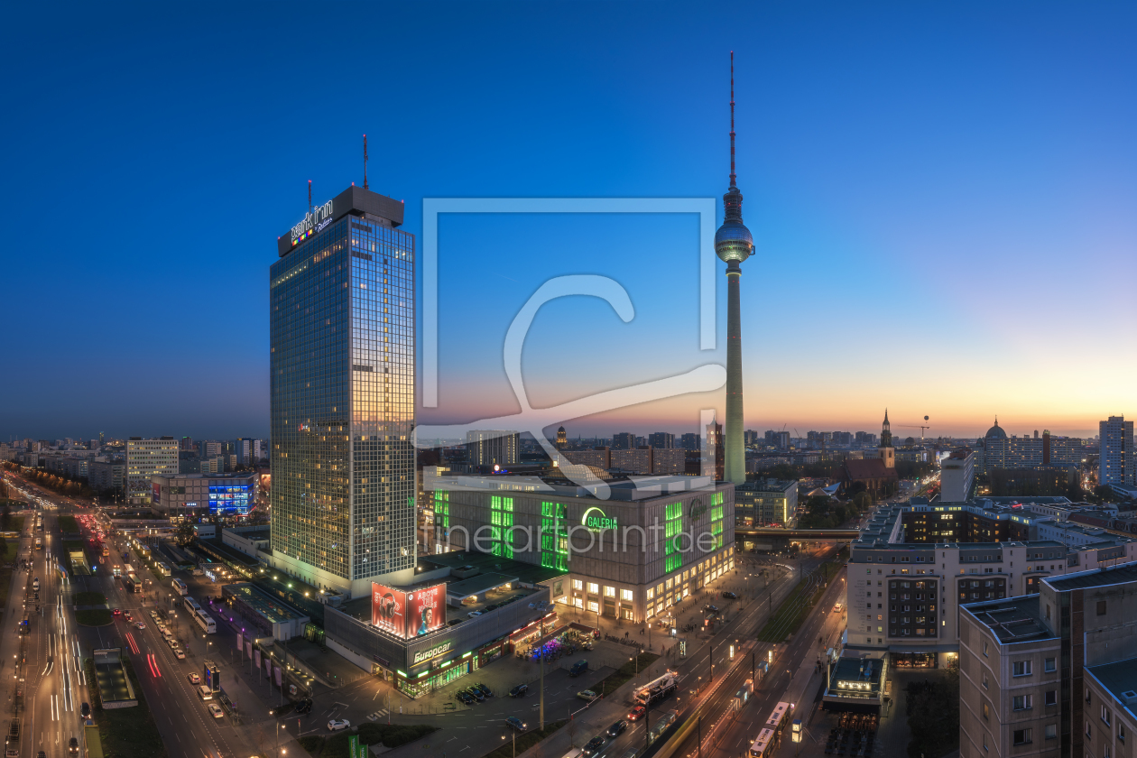 Bild-Nr.: 11949134 Berlin - Skyline am Alexanderplatz Blaue Stunde erstellt von Jean Claude Castor