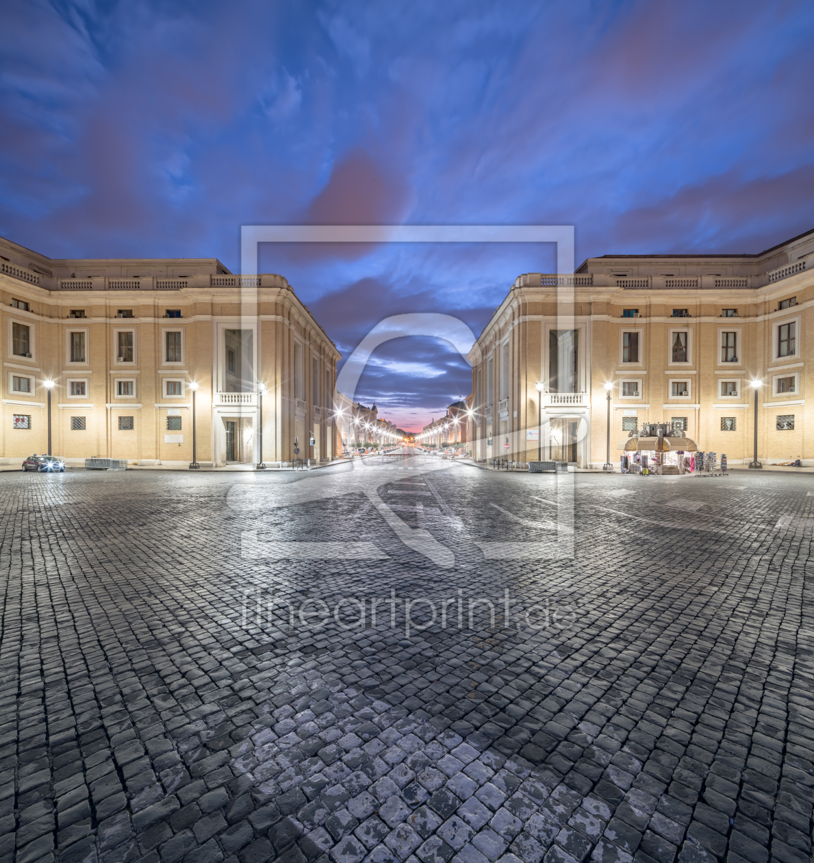 Bild-Nr.: 11951404 Sonnenaufgang am Petersplatz in Rom erstellt von Achim Thomae