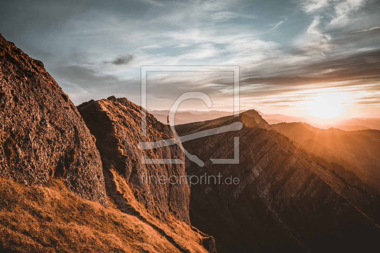 Bild-Nr.: 11951483 Sonnenuntergang Nagelfluhkette erstellt von Daniel-Weissenhorn-Photography