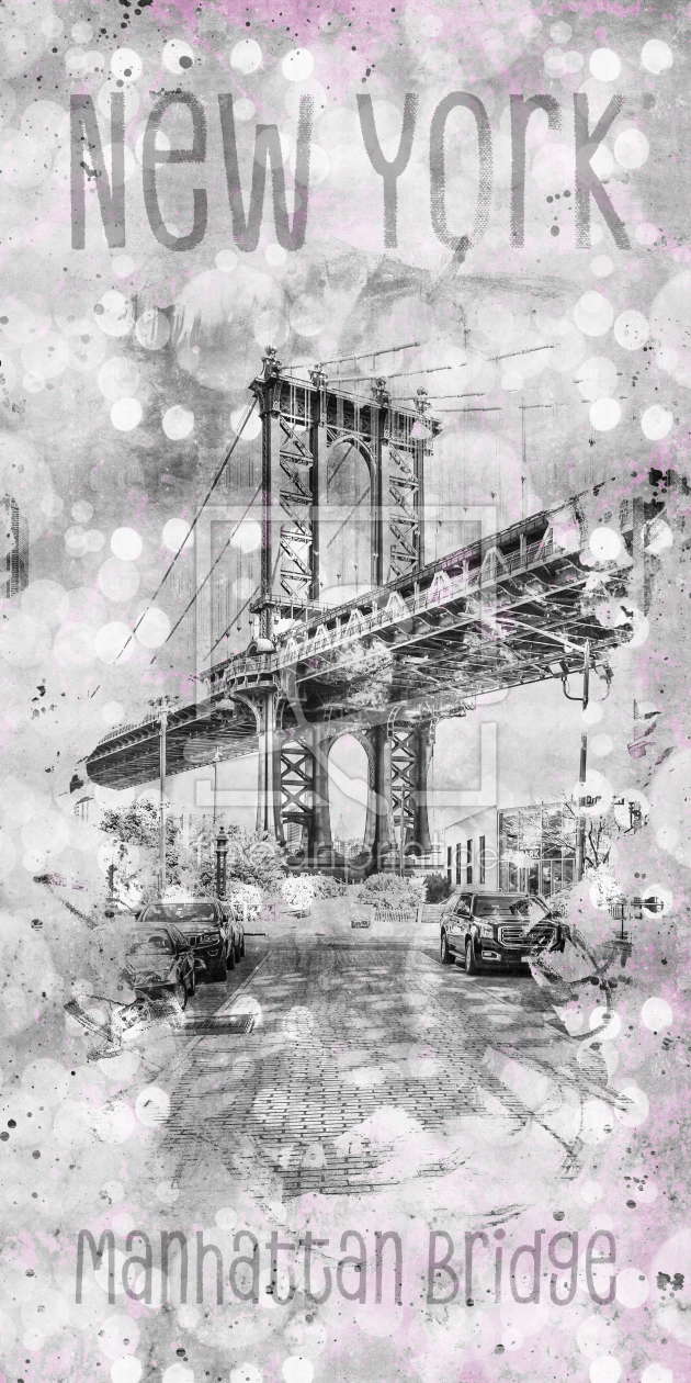 Bild-Nr.: 11956124 Graphic Art NEW YORK CITY Manhattan Bridge erstellt von Melanie Viola