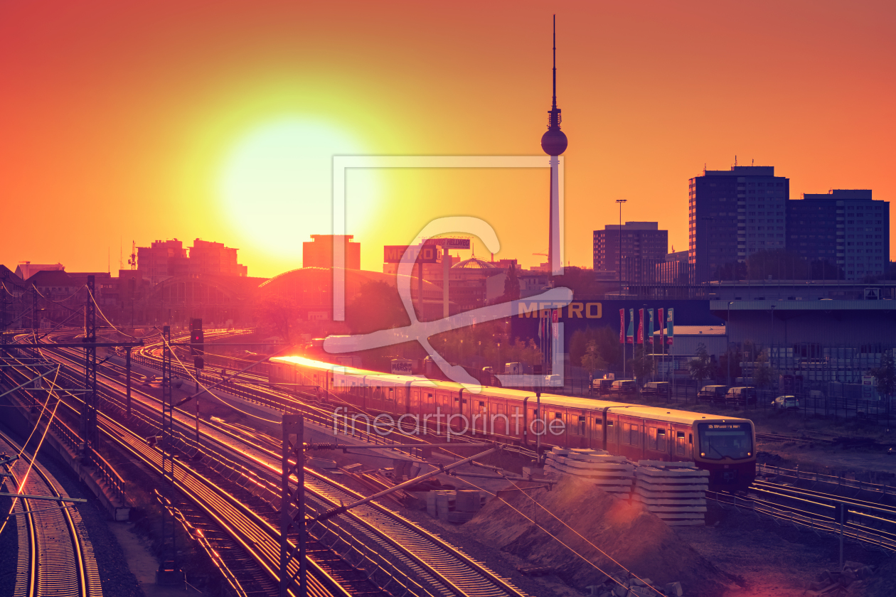 Bild-Nr.: 11958502 Berlin - Skyline im Sonnenuntergang erstellt von AlexanderVoss