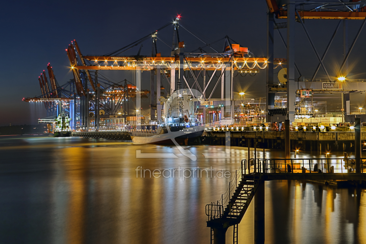 Bild-Nr.: 11959307 Nacht am Burchardkai erstellt von Hamburg-Impressionen