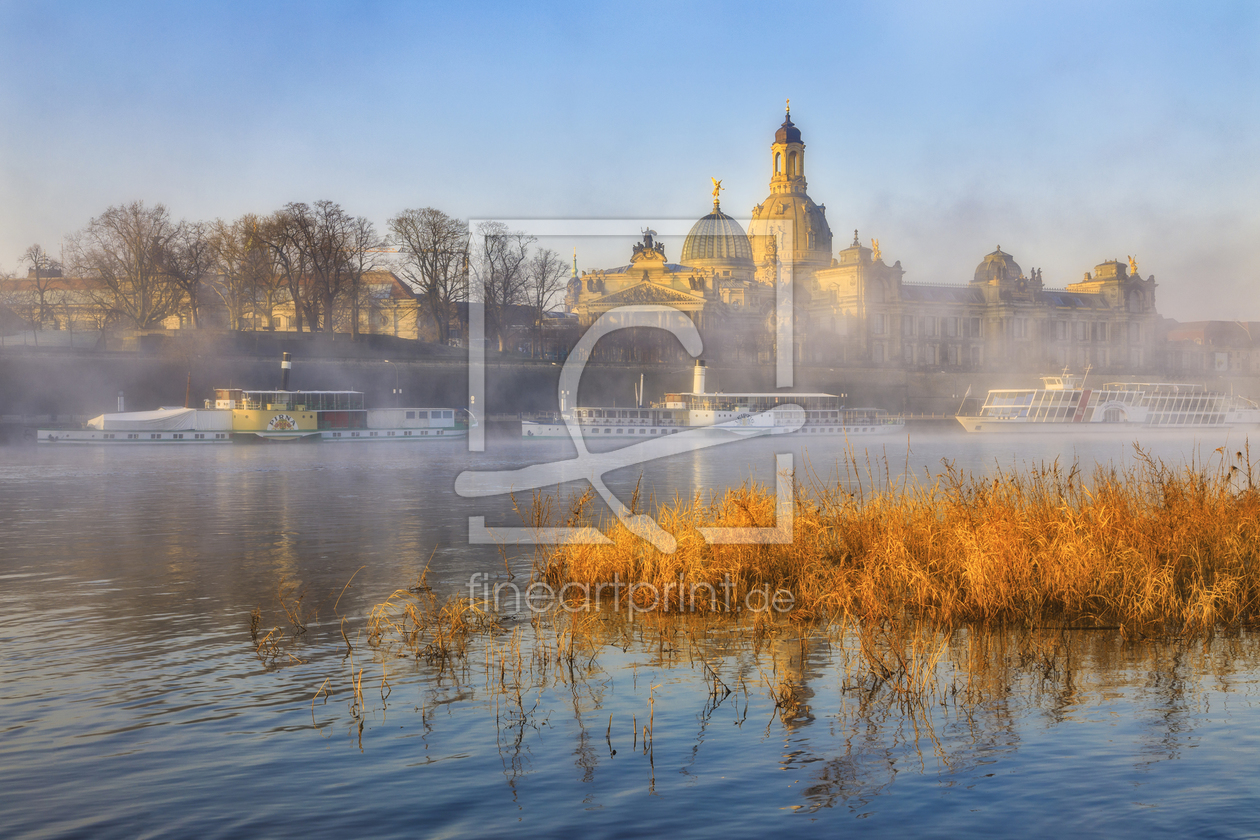 Bild-Nr.: 11962512 Frauenkirche und Elbe in Nebel gehüllt erstellt von Daniela Beyer