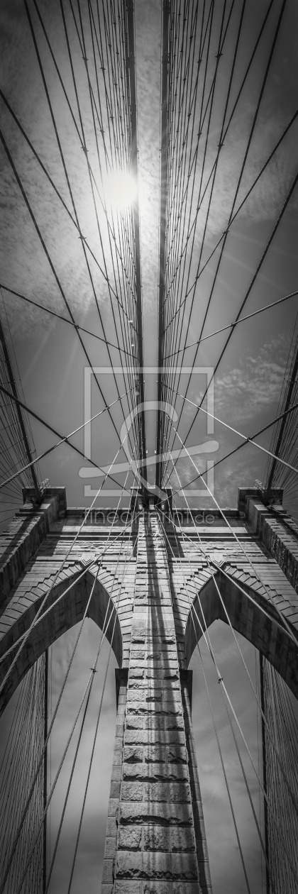 Bild-Nr.: 11963648 Brooklyn Bridge im Detail - Panorama vertikal erstellt von Melanie Viola