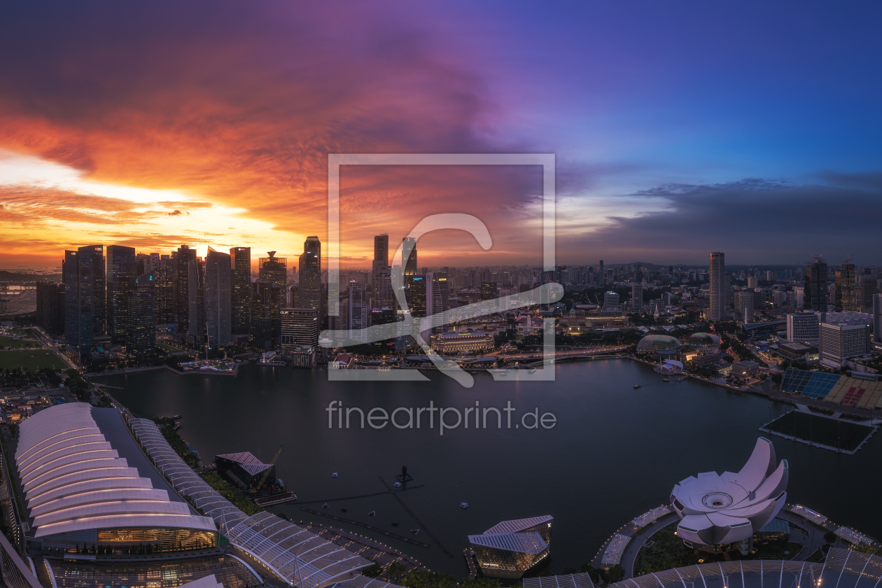 Bild-Nr.: 11964706 Singapur - Marina Bay Sunset erstellt von Jean Claude Castor