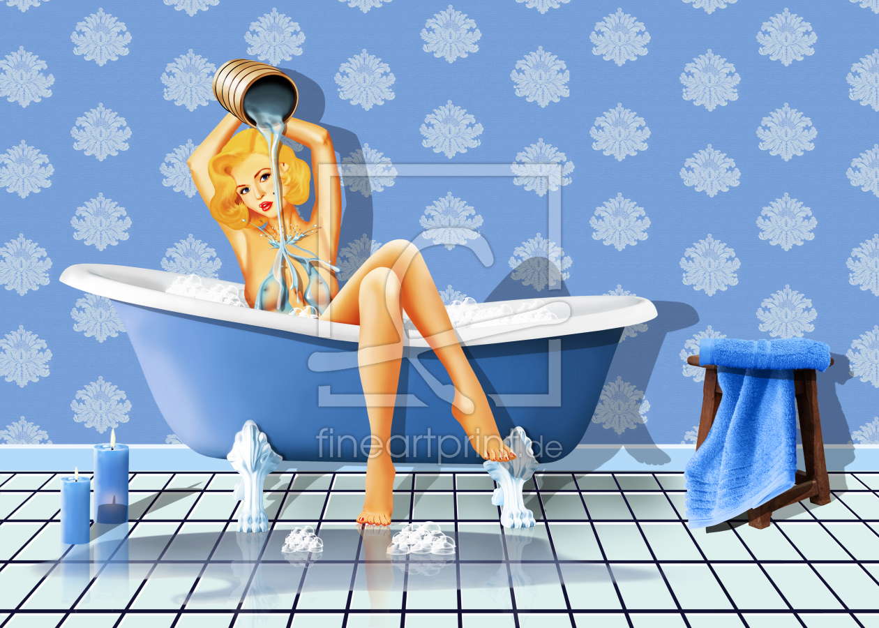 Bild-Nr.: 11965396 Das sexy blaue Badezimmer  erstellt von Mausopardia