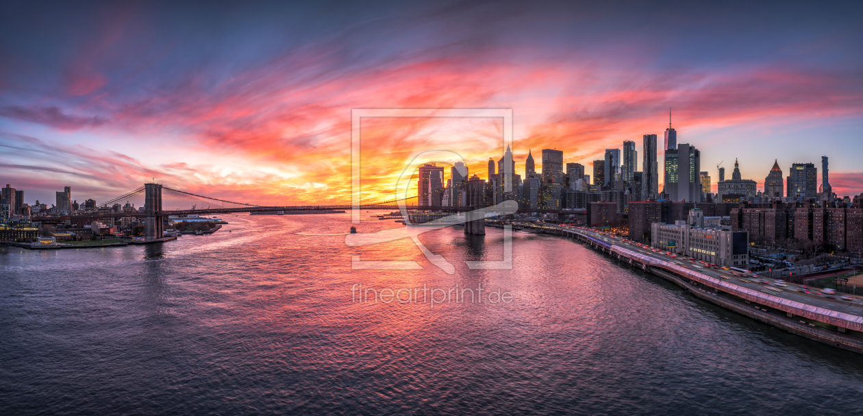 Bild-Nr.: 11967190 Brooklyn Bridge und Manhattan Skyline erstellt von eyetronic