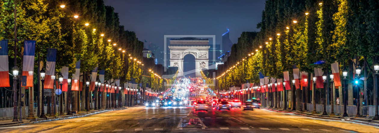 Bild-Nr.: 11969868 Champs Elysees und Arc de Triomphe in Paris erstellt von eyetronic