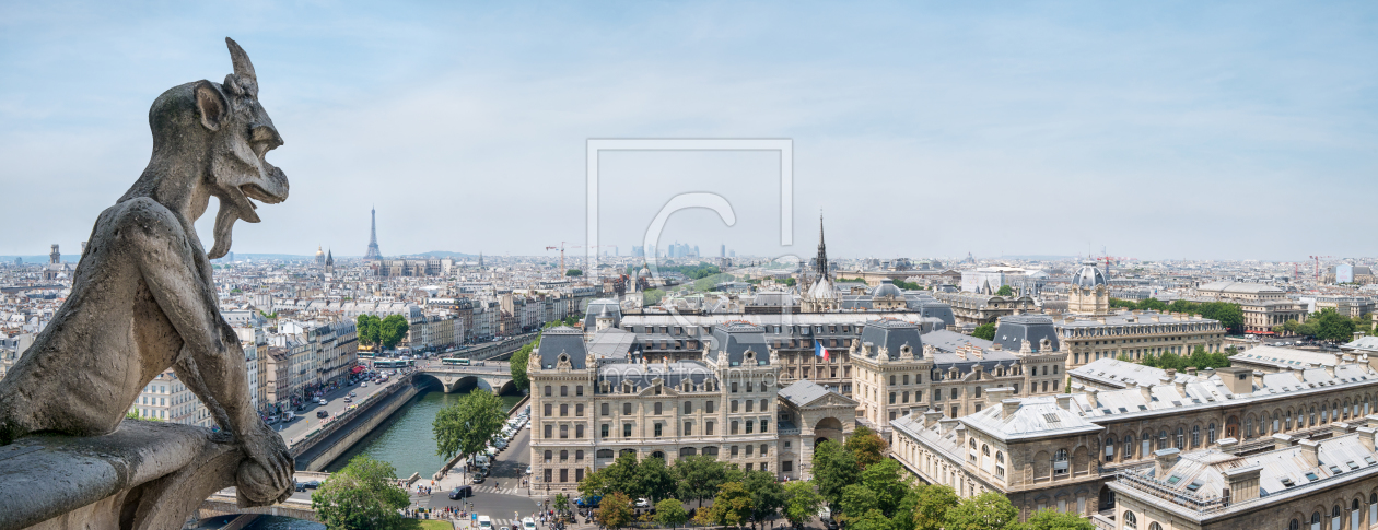 Bild-Nr.: 11970221 Skyline von Paris mit Notre Dame Gargoyle erstellt von eyetronic
