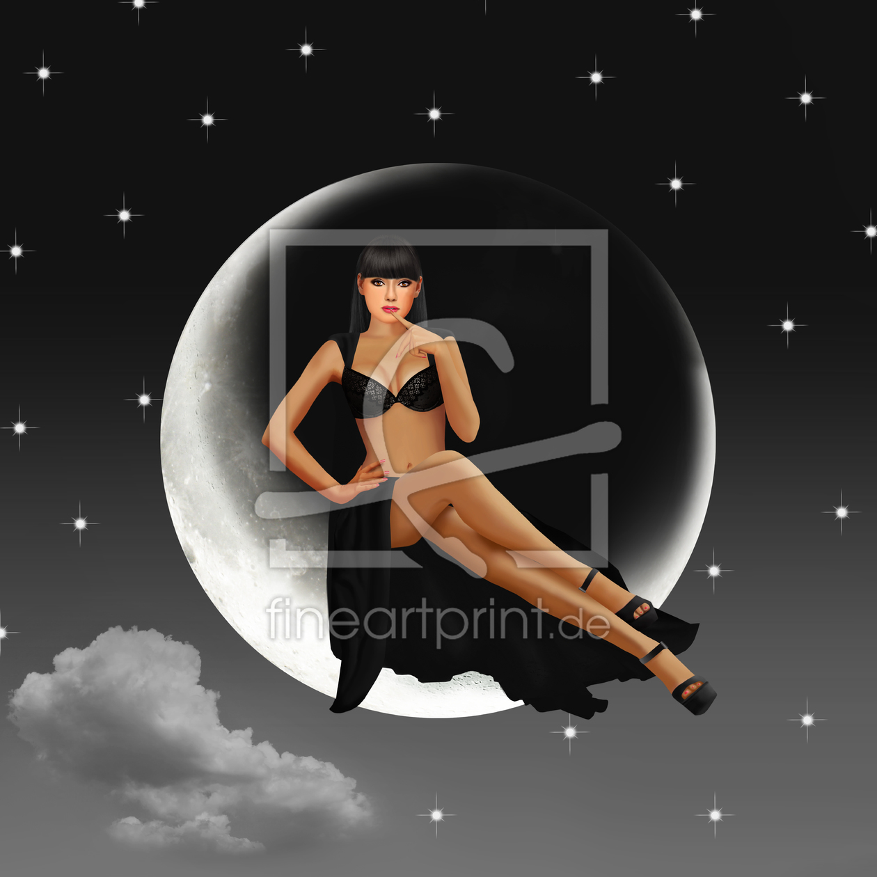 Bild-Nr.: 11972264 Die Frau im Mond erstellt von Mausopardia