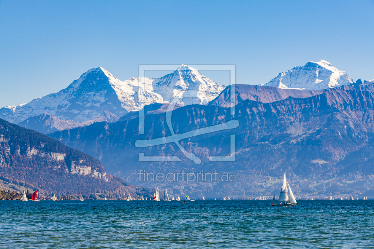 Bild-Nr.: 11977124 Thunersee mit Eiger - Mönch - Jungfrau erstellt von dieterich