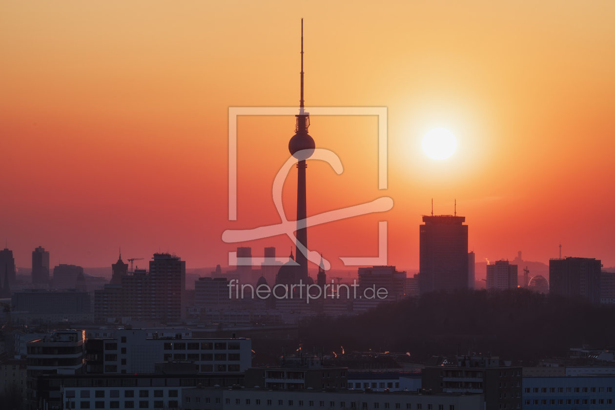 Bild-Nr.: 11977245 Berlin Skyline im Winter Sonnenuntergang erstellt von Jean Claude Castor