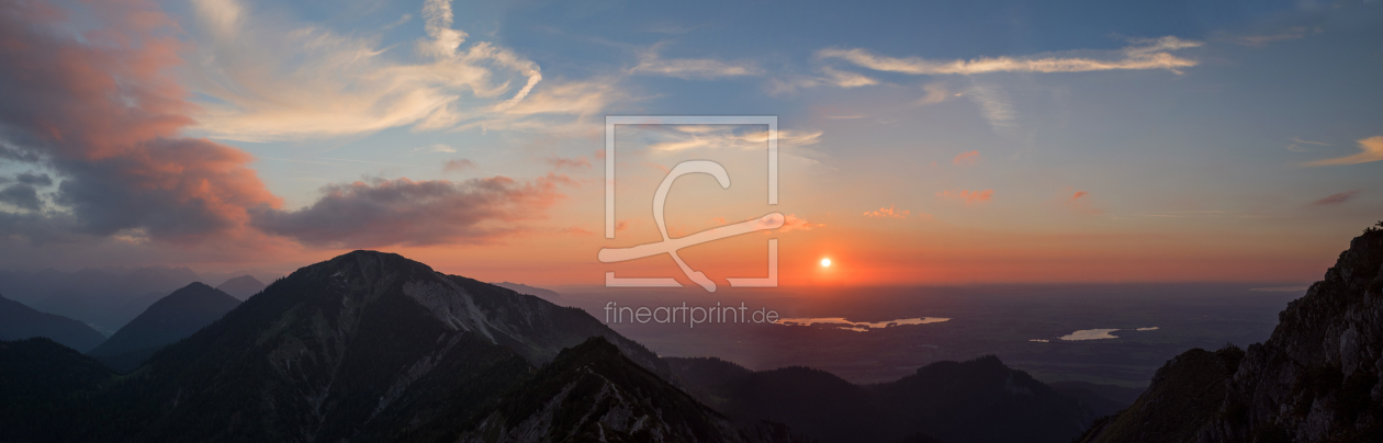 Bild-Nr.: 11977531 Sonnenuntergang in den bairischen Bergen erstellt von SusaZoom