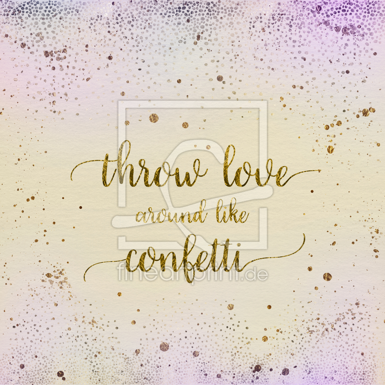 Bild-Nr.: 11977549 Textkunst THROW LOVE AROUND LIKE CONFETTI  erstellt von Melanie Viola