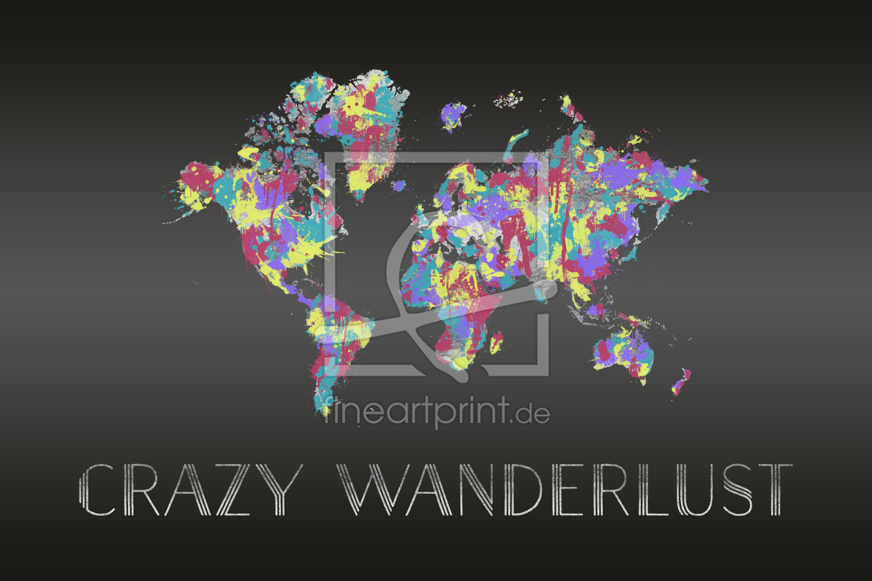 Bild-Nr.: 11977550 Grafikkunst CRAZY WANDERLUST - Farbspritzer erstellt von Melanie Viola