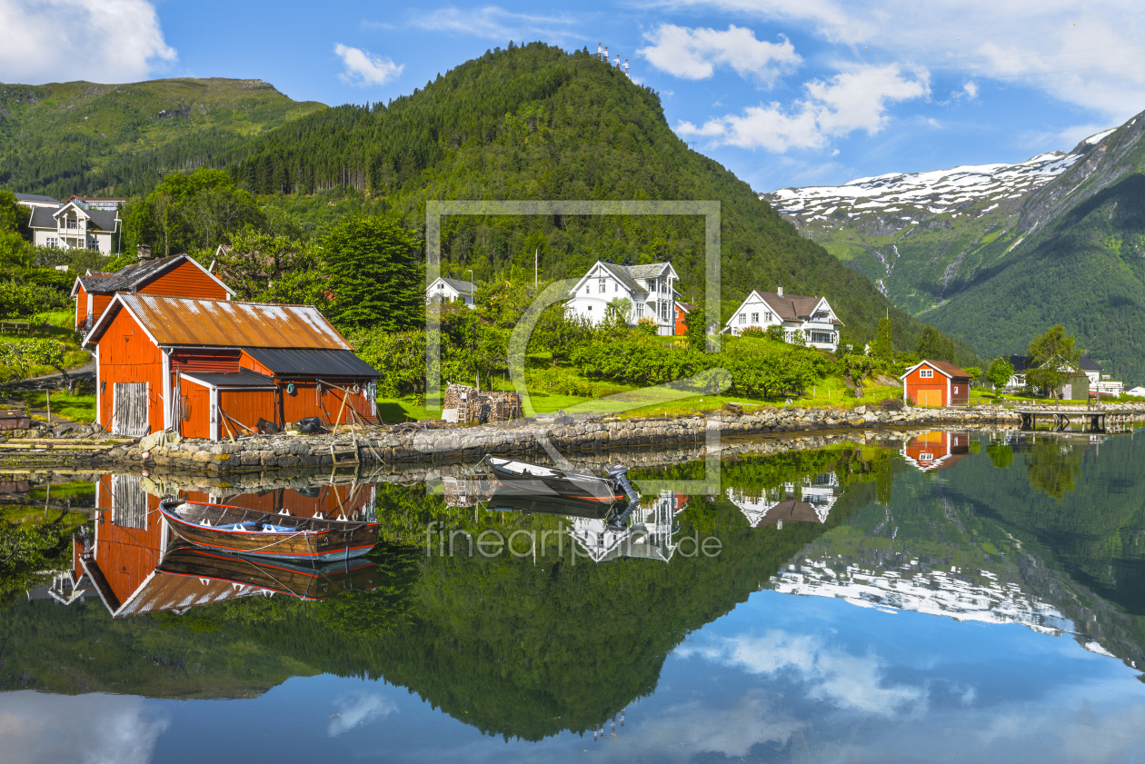 Bild-Nr.: 11978327 Fischerhütte am Fjord - Norwegen  erstellt von KundenNr-160338