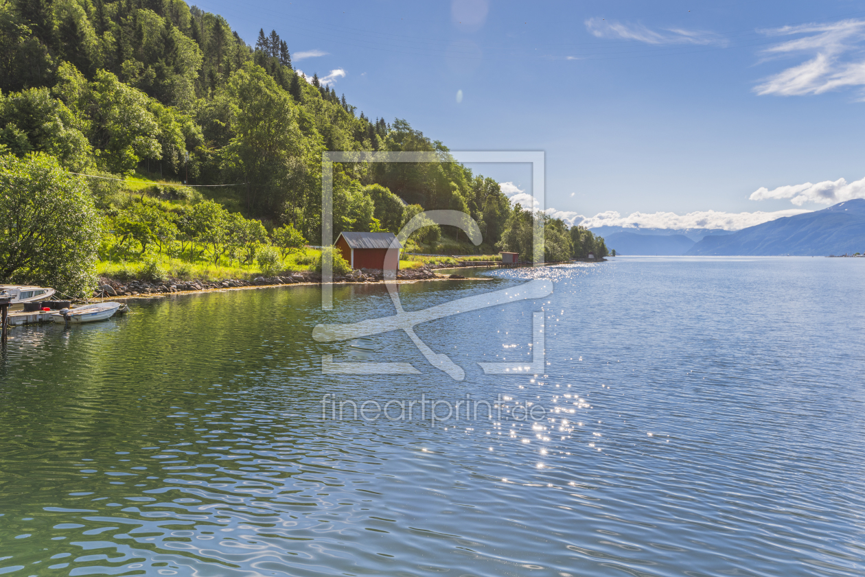 Bild-Nr.: 11978688 Fischerhütte am Fjord - Norwegen erstellt von KundenNr-160338