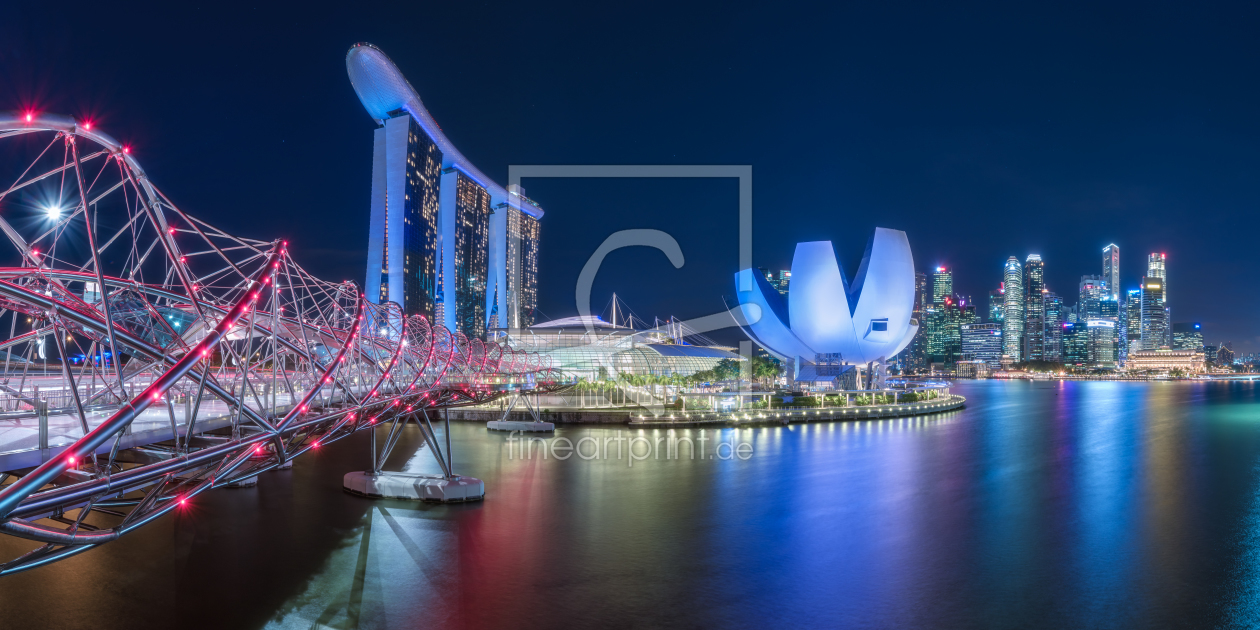 Bild-Nr.: 11980943 Singapur Skyline Marina Bay Panorama erstellt von Jean Claude Castor