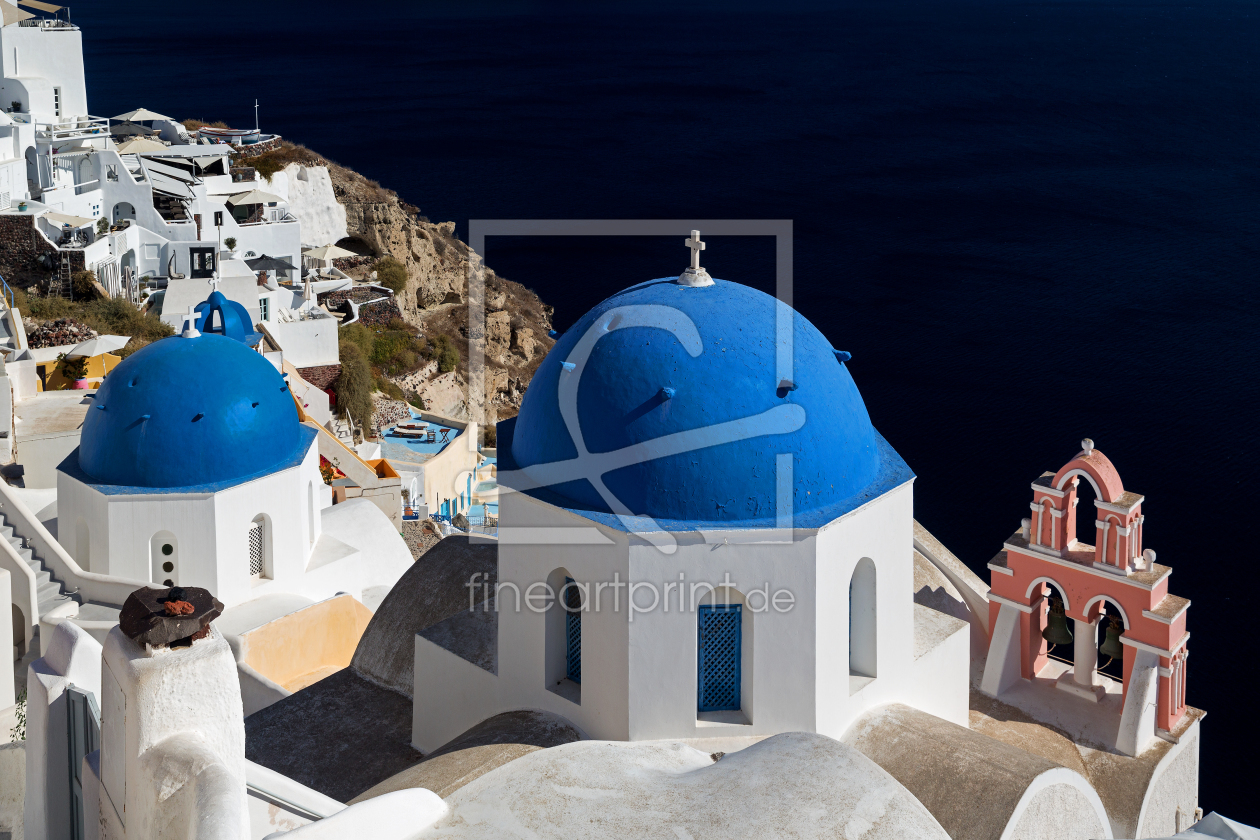 Bild-Nr.: 11982540 Blaue Kuppeln Santorini erstellt von Thomas Herzog