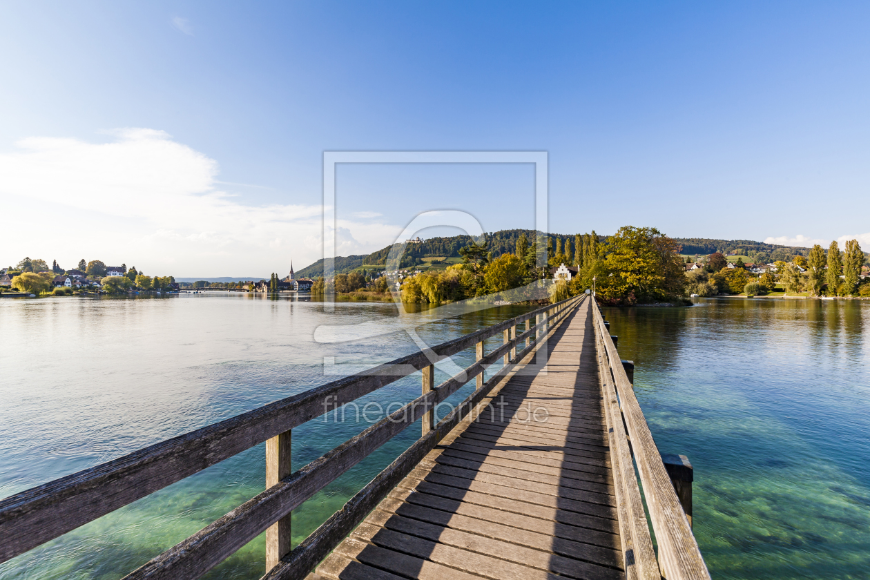 Bild-Nr.: 11982741 Fußgängerbrücke zum Kloster Werd am Bodensee erstellt von dieterich