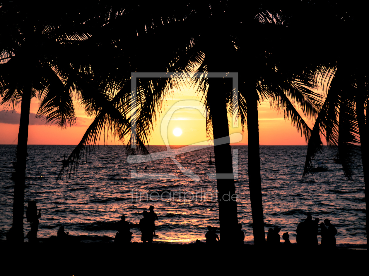 Bild-Nr.: 11983548 Sunset under palms erstellt von David-Ho