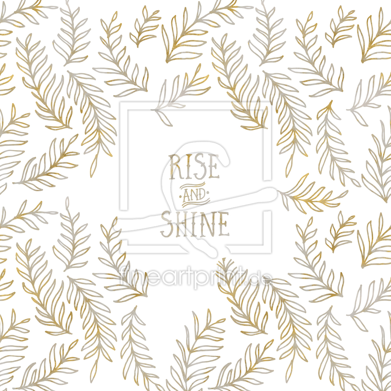 Bild-Nr.: 11985357 Grafikkunst RISE AND SHINE - gold erstellt von Melanie Viola