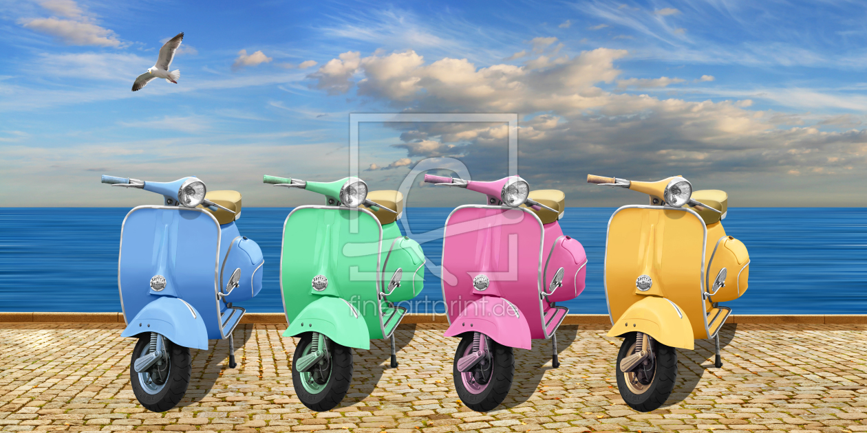 Bild-Nr.: 11986729 Vespa in Sommerfarben Bild-Nr.: 11986729 Vespa in Sommerfarben erstellt von Mausopardia
