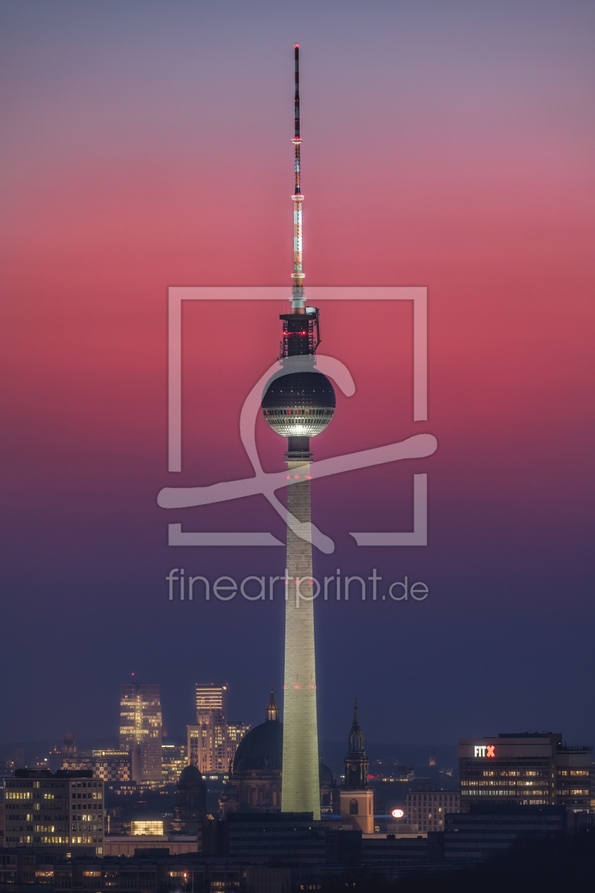 Bild-Nr.: 11987325 Berlin Pastellfarben am Fenrsehturm II erstellt von Jean Claude Castor