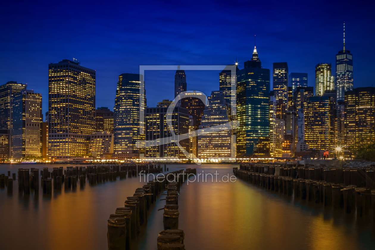 Bild-Nr.: 11989325 MANHATTAN SKYLINE Blaue Stunde erstellt von Melanie Viola