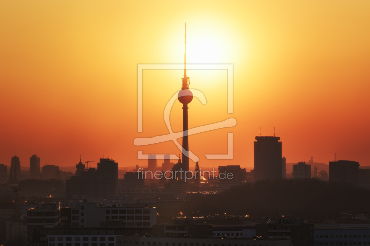 Bild-Nr.: 11991684 Berlin Skyline Sonneuntergang erstellt von Jean Claude Castor