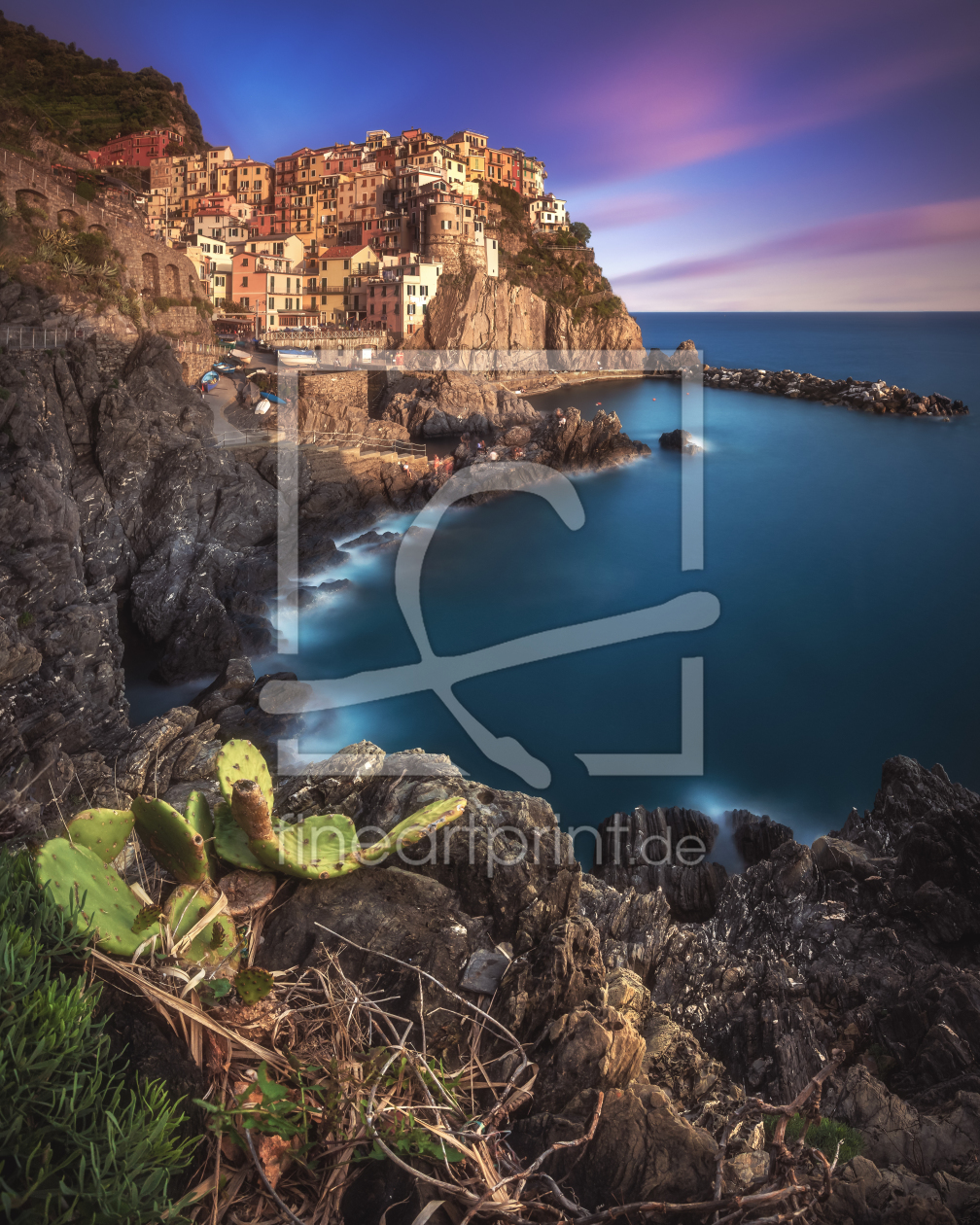 Bild-Nr.: 11992712 Cinque Terre Manarola am Abend erstellt von Jean Claude Castor