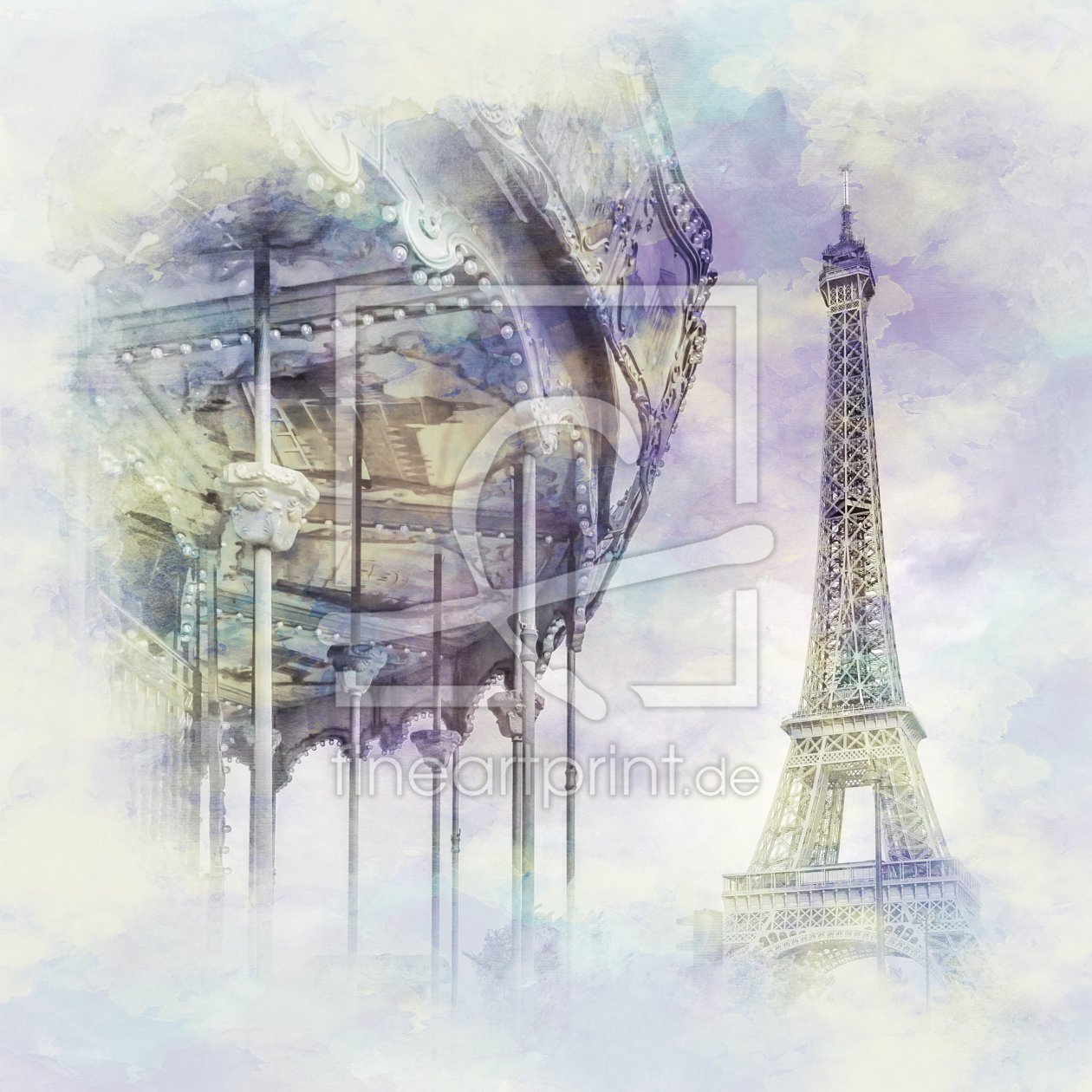 Bild-Nr.: 11995500 Typisch Paris - Aquarell Stil  erstellt von Melanie Viola