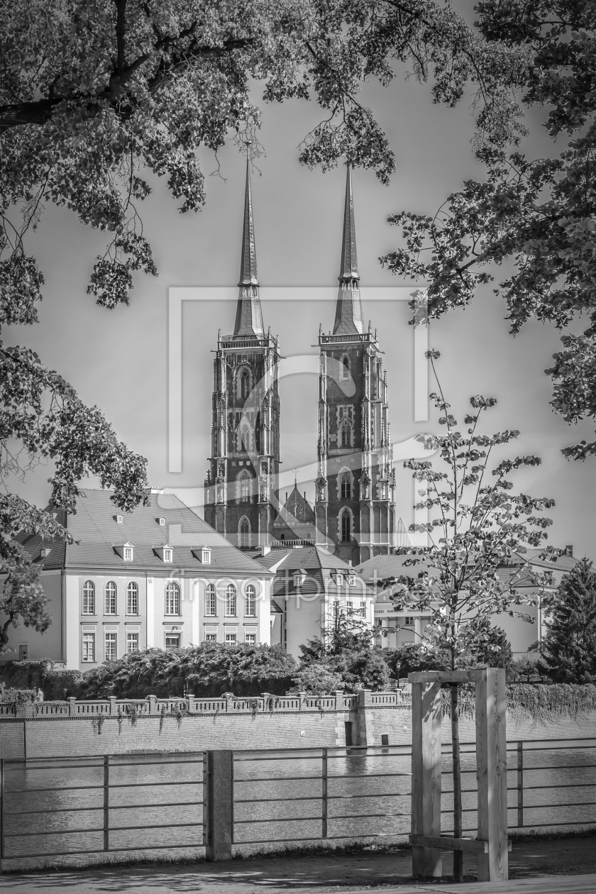 Bild-Nr.: 11996662 BRESLAU Breslauer Dom - Monochrom erstellt von Melanie Viola