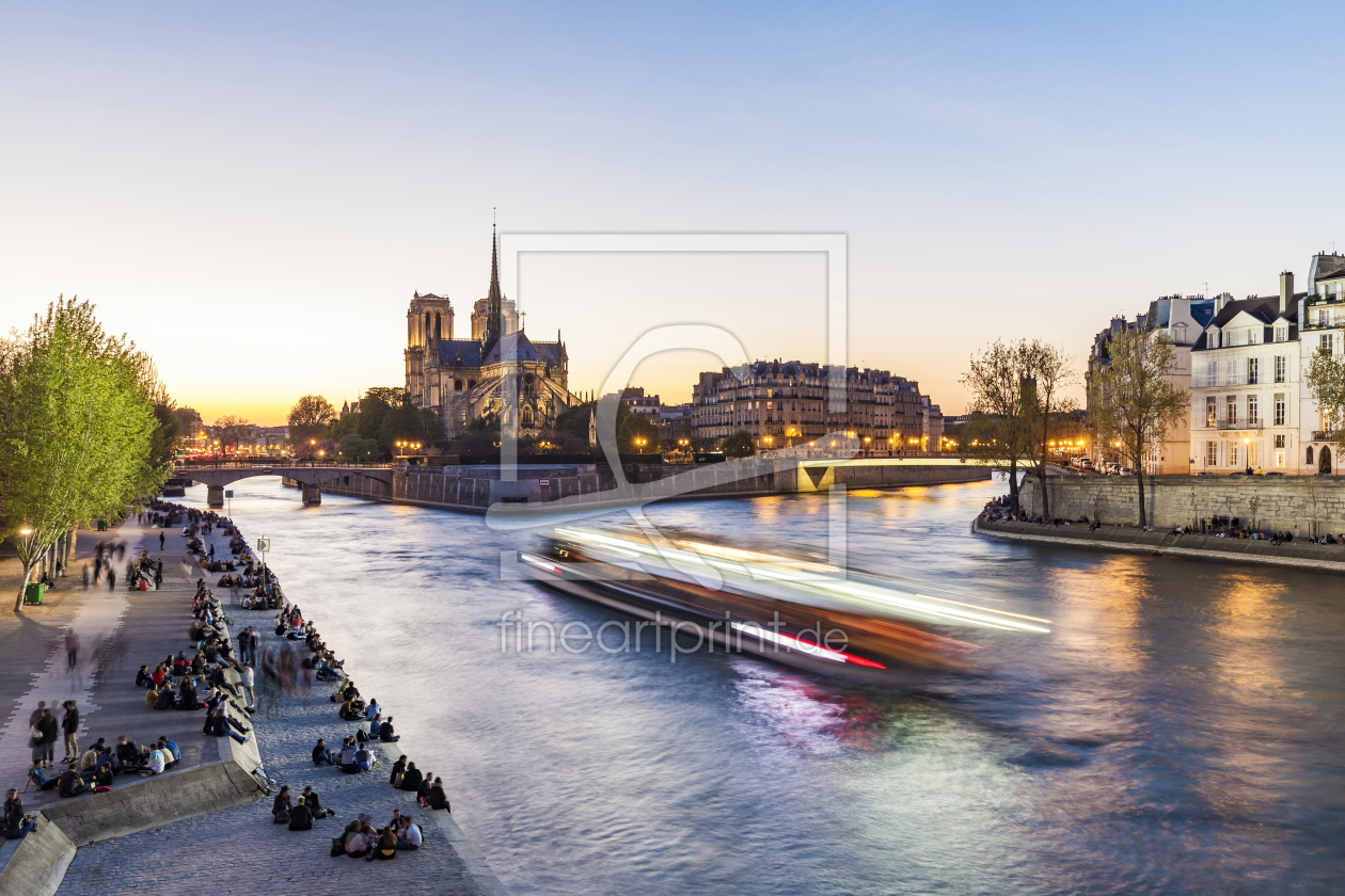 Bild-Nr.: 11997057 Kathedrale Notre Dame in Paris am Abend erstellt von dieterich