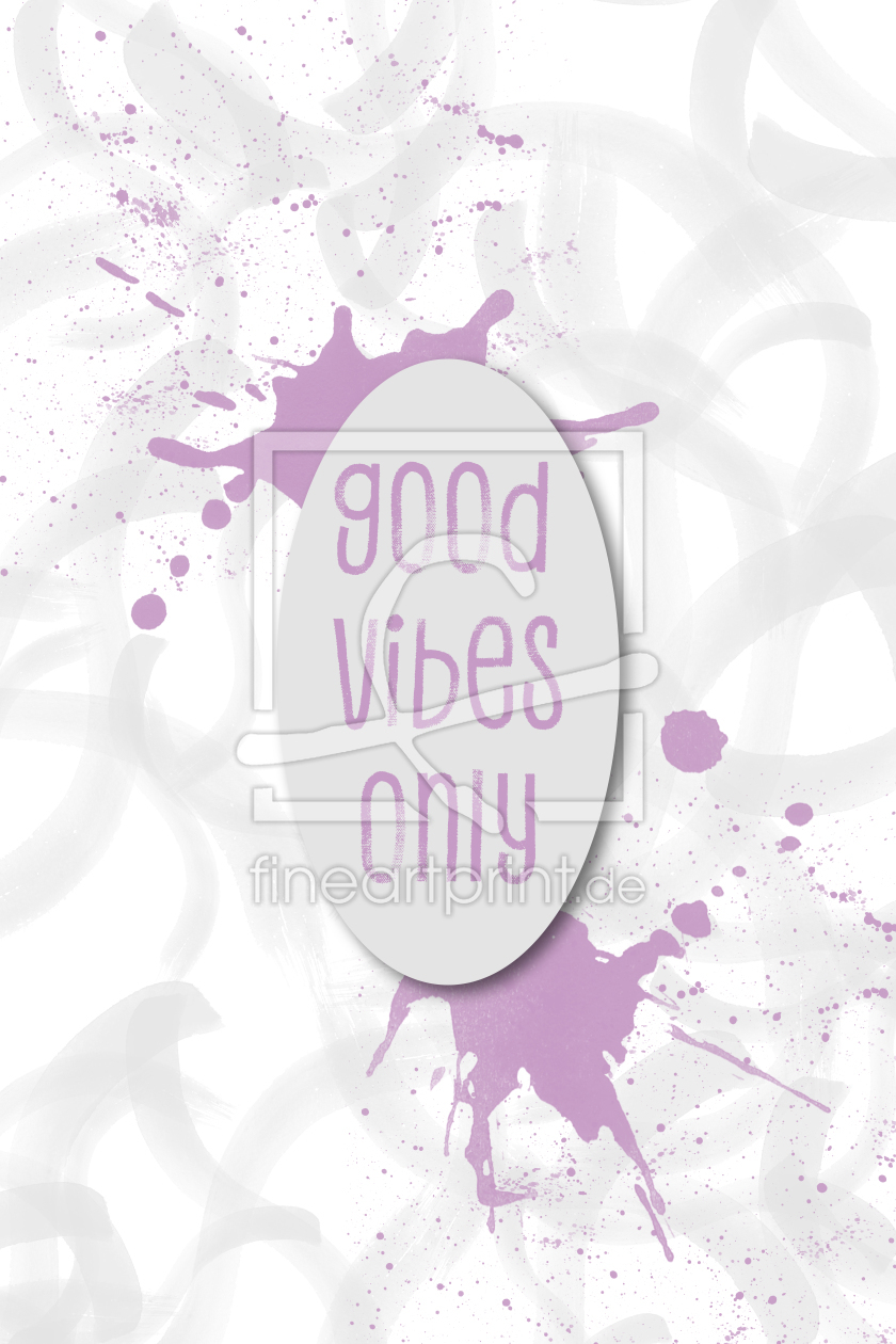 Bild-Nr.: 11999241 TEXTKUNST Good vibes only - pink erstellt von Melanie Viola