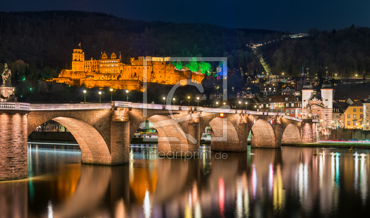 Bild-Nr.: 12000111 Nacht in Heidelberg erstellt von Mapics