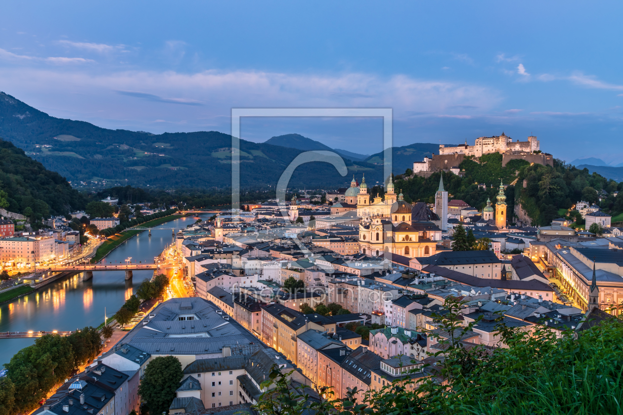 Bild-Nr.: 12000574 Abendstimmung über Salzburg erstellt von Achim Thomae